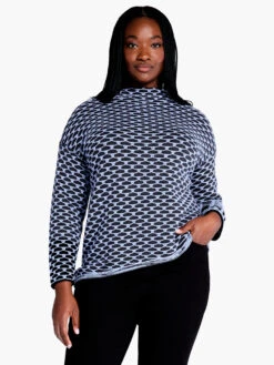 Pixel Play Sweater BLUE MULTI -Apparel Sale Shop F231148WBLTPRODUCT 04