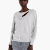 Soft Sleeve Twist Sweater Tee REFLECTION -Apparel Sale Shop F231153RFLPRODUCT 01 1