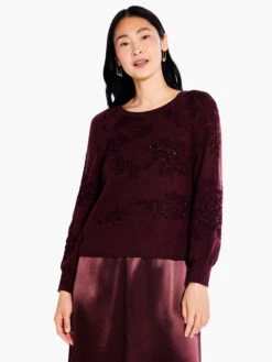 Twist It Up Sweater RED MULTI