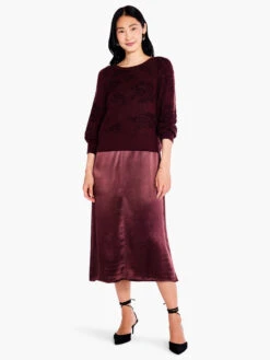 Twist It Up Sweater RED MULTI -Apparel Sale Shop F231155REDPRODUCT 04