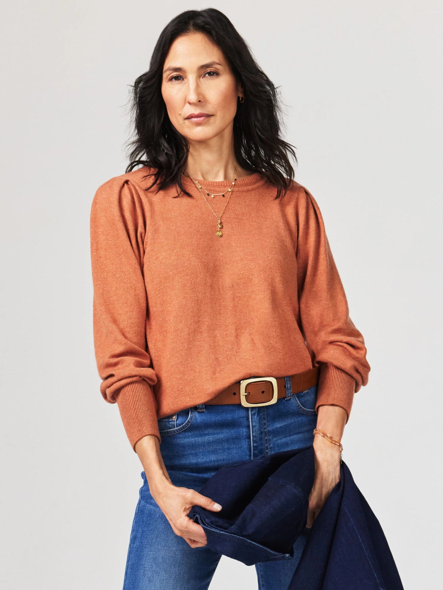 Femme Sleeve Sweater COPPER CREAM 3 Femme Sleeve Sweater COPPER CREAM