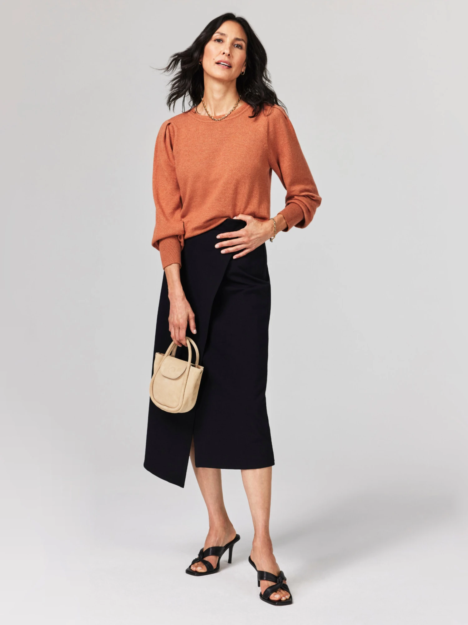 Femme Sleeve Sweater COPPER CREAM 8 Femme Sleeve Sweater COPPER CREAM - Image 6