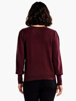 Femme Sleeve Sweater REDWOOD -Apparel Sale Shop F231162RDWPRODUCT 03