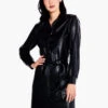 Faux Leather Trench Dress BLACK ONYX 2 Faux Leather Trench Dress BLACK ONYX -Apparel Sale Shop F231200BLXPRODUCT 01