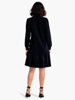 Tiered French Terry Dress BLACK ONYX -Apparel Sale Shop F231212BLXPRODUCT 03