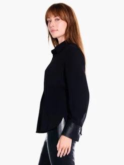 Trimmed Up Shirt BLACK ONYX -Apparel Sale Shop F231604BLXPRODUCT 02