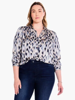 Misty Ikat Shirt GREY MULTI