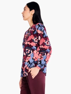 Autumn Bloom Live In Top RED MULTI -Apparel Sale Shop F231621REDPRODUCT 02