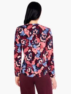 Autumn Bloom Live In Top RED MULTI -Apparel Sale Shop F231621REDPRODUCT 03