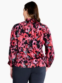 Glowing Garden Top PINK MULTI -Apparel Sale Shop F231631WPKMPRODUCT 03