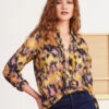 Dreamy Refined Ruffle Shirt YELLOW MULTI 1 Dreamy Refined Ruffle Shirt YELLOW MULTI -Apparel Sale Shop F231636YLMPRODUCT 01A
