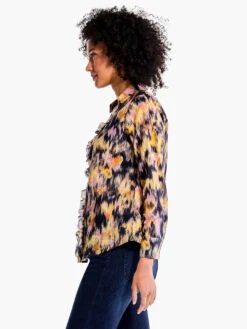 Dreamy Refined Ruffle Shirt YELLOW MULTI 10 Dreamy Refined Ruffle Shirt YELLOW MULTI -Apparel Sale Shop F231636YLMPRODUCT 02