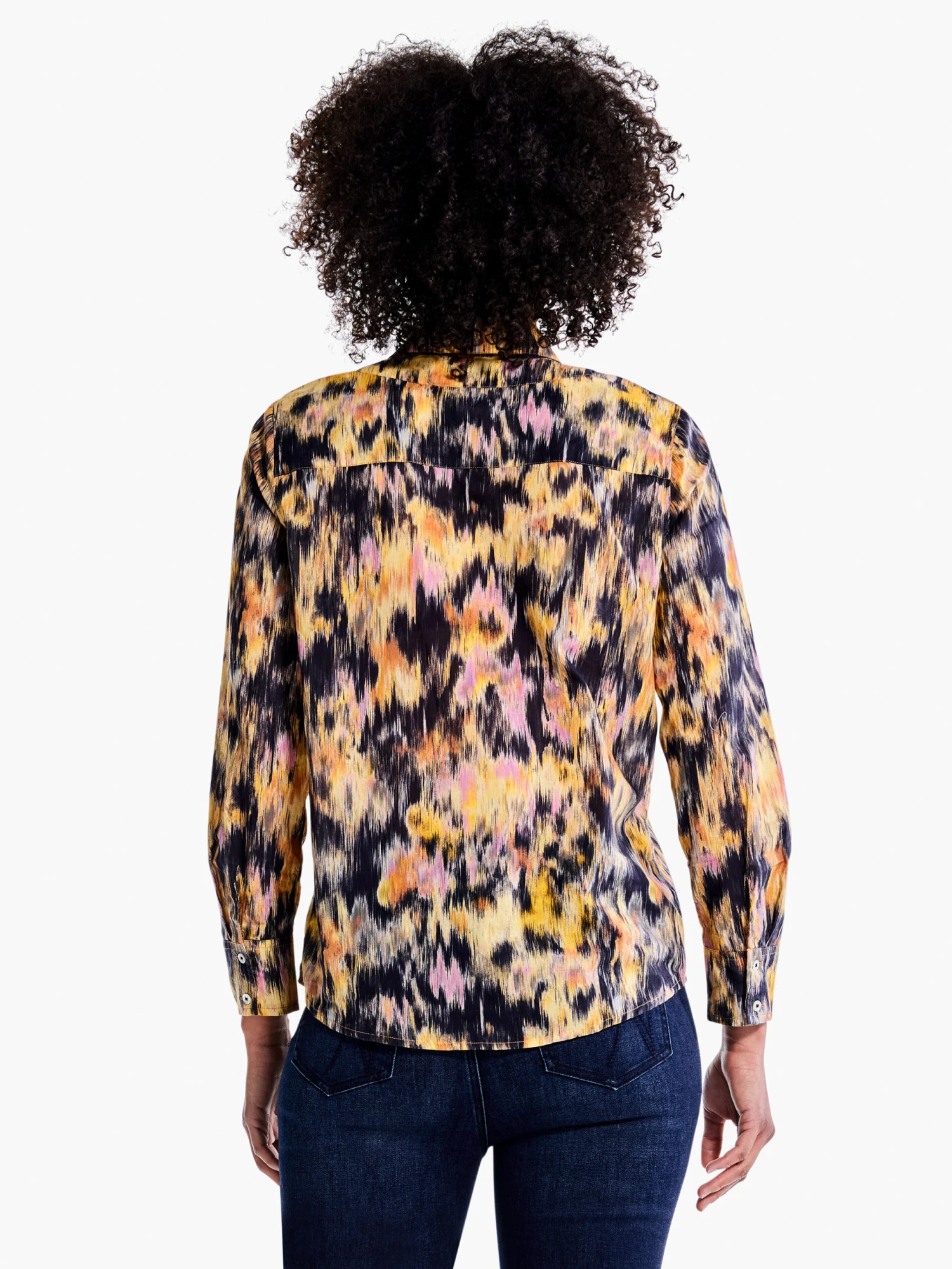 Dreamy Refined Ruffle Shirt YELLOW MULTI 6 Dreamy Refined Ruffle Shirt YELLOW MULTI - Image 4