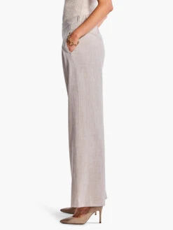 31" Bi-Stretch Twill Wide-Leg Pant BISCOTTI HEATHER -Apparel Sale Shop F231801BHTPRODUCT 03