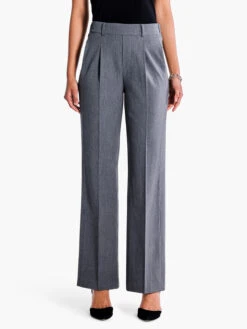 31" The Avenue Wide Leg Pleated Pant CHARCOAL