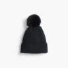 Hat Attack Cashmere Pom Hat -Apparel Sale Shop FEFM503BLKPRODUCT 01
