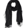 Meg Cohen Full Fringe Alpaca Scarf -Apparel Sale Shop FFASBLKPRODUCT 01