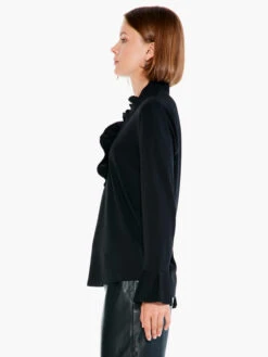 Ruffled Up Top BLACK ONYX -Apparel Sale Shop H221009BLXPRODUCT 02