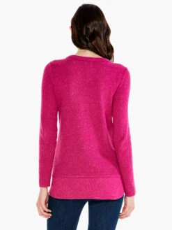 Waffle Vital Crew Neck Sweater CACTUS FLOWER -Apparel Sale Shop H221134CFRPRODUCT 03