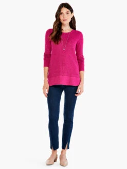 Waffle Vital Crew Neck Sweater CACTUS FLOWER -Apparel Sale Shop H221134CFRPRODUCT 04