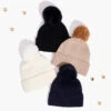 Hat Attack Cashmere Hat With Faux Fur Pom 2 Hat Attack Cashmere Hat With Faux Fur Pom -Apparel Sale Shop HEHC115TAUPRODUCT 01
