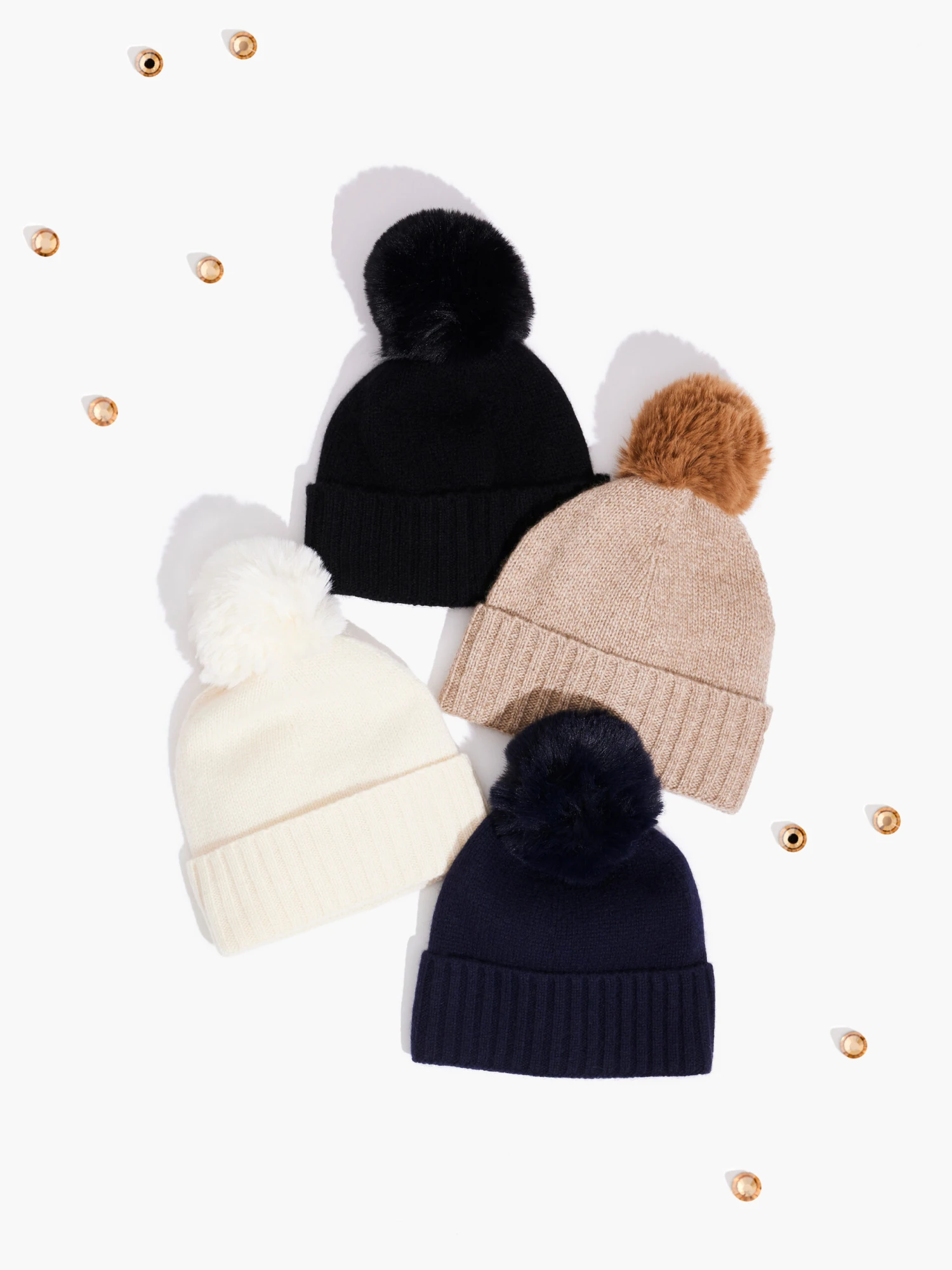 Hat Attack Cashmere Hat With Faux Fur Pom 3 Hat Attack Cashmere Hat With Faux Fur Pom