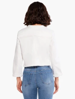 Liverpool - Braided Trim Crop Jacket WHITE -Apparel Sale Shop LM1019QYWWHTPRODUCT 03