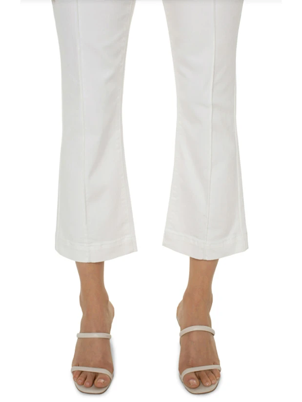 Liverpool - Chloe Crop W/ Welt Pockets WHITE 6 Liverpool - Chloe Crop W/ Welt Pockets WHITE - Image 4