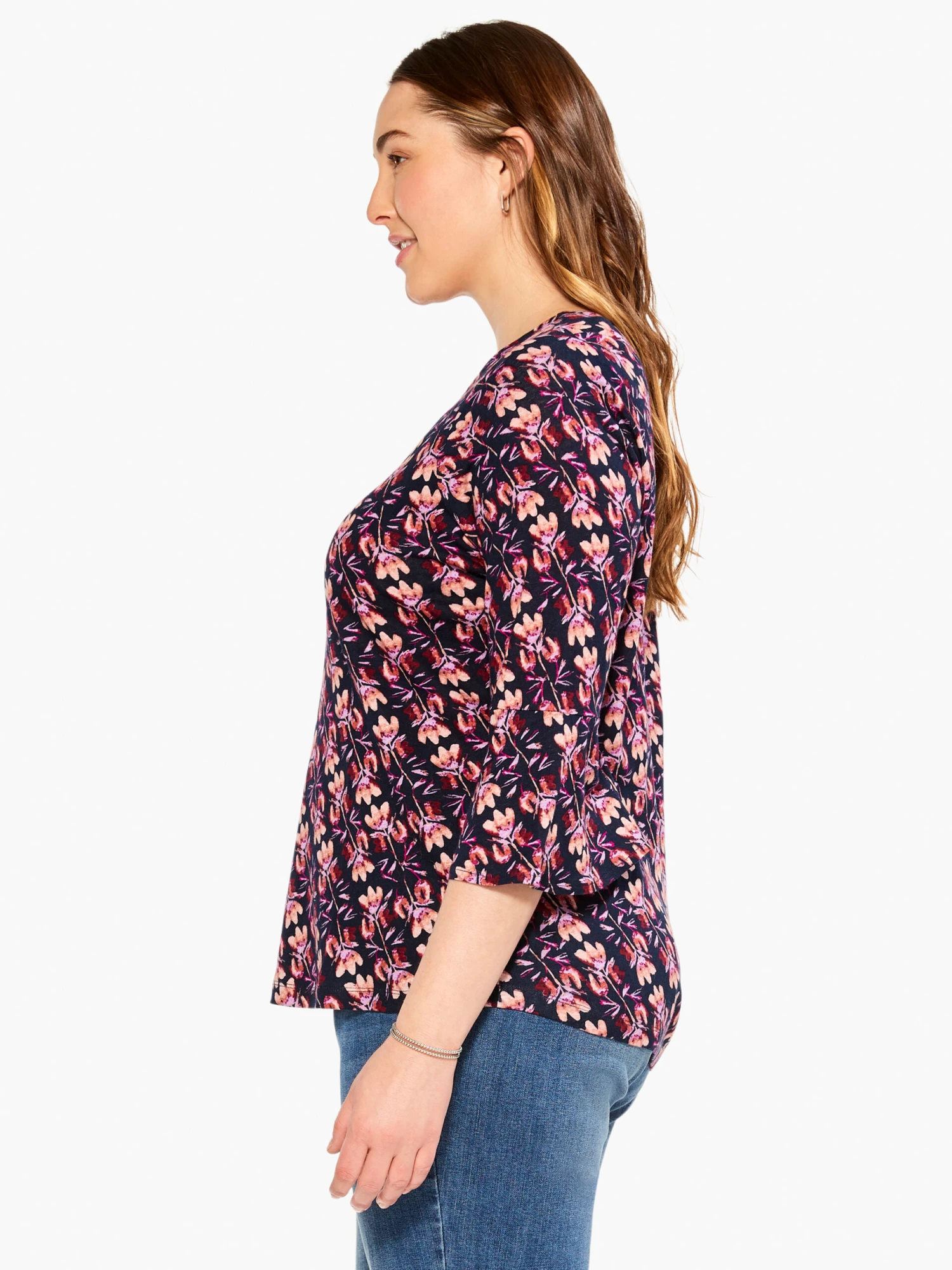 Stamped Petals Top INDIGO MULTI 4 Stamped Petals Top INDIGO MULTI - Image 2