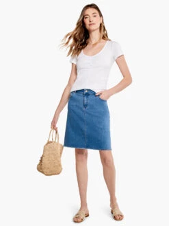 Drapey Rib Scrunch Tee PAPER WHITE -Apparel Sale Shop M231088PWHPRODUCT 04