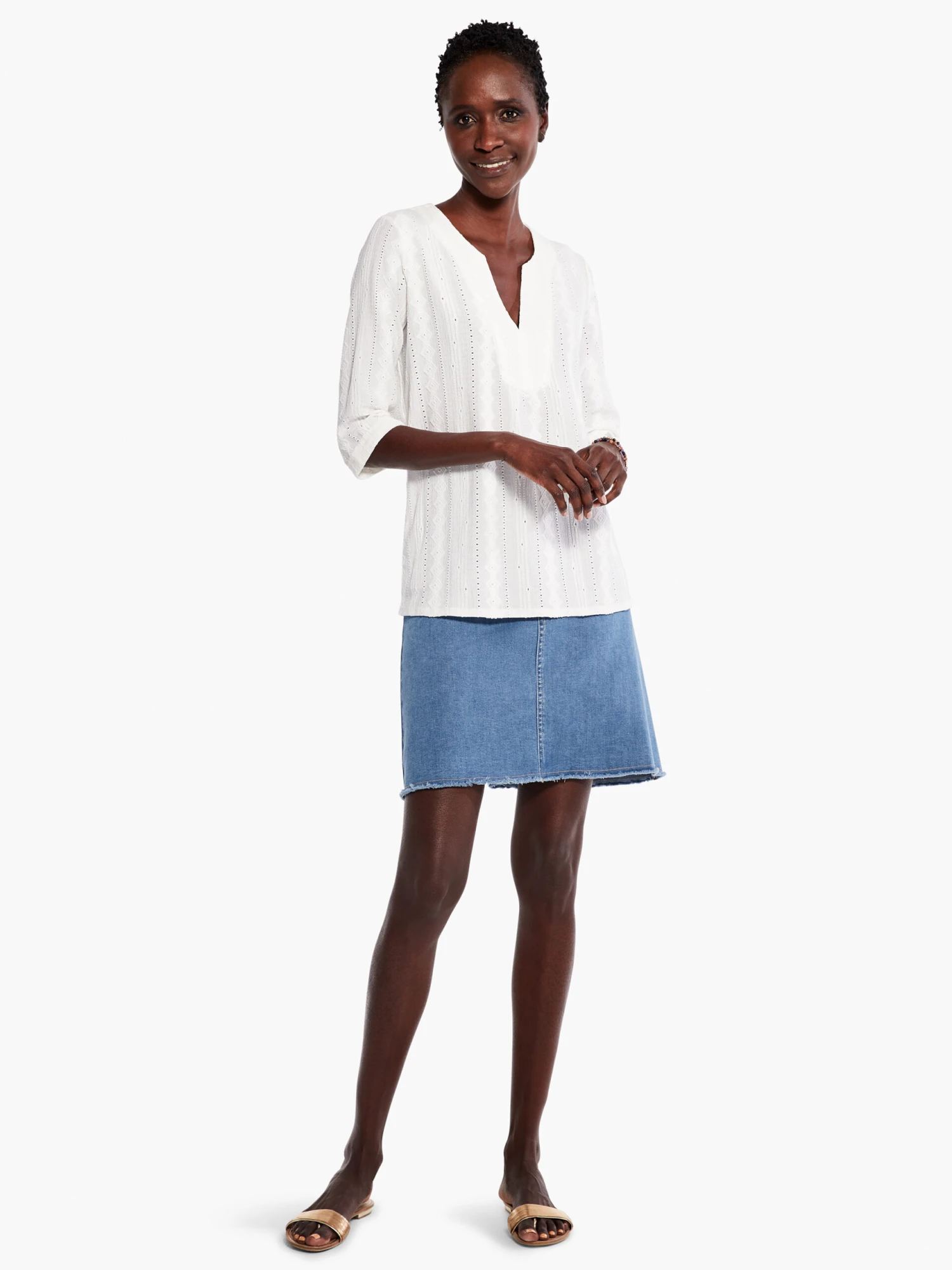 Angled Lace Top MILK WHITE 6 Angled Lace Top MILK WHITE - Image 4