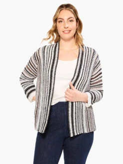 Crochet Sky Cardigan BLUE MULTI