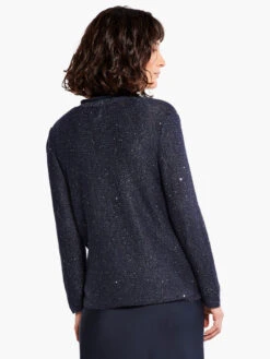 Sequin Cardigan DARK INDIGO -Apparel Sale Shop M231108DIDPRODUCT 03