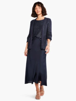 Sequin Cardigan DARK INDIGO -Apparel Sale Shop M231108DIDPRODUCT 04