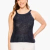 Sequin Tank DARK INDIGO -Apparel Sale Shop M231112WDIDPRODUCT 01