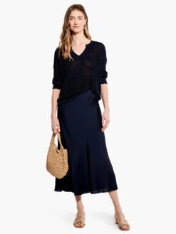 Summer Split Neck Sweater -Apparel Sale Shop M231115DIDPRODUCT 04