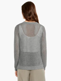 Mesh Stitch Sweater TARRAGON -Apparel Sale Shop M231116TARPRODUCT 03