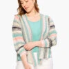 Summer Spacedye Cardigan AQUA MULTI 1 Summer Spacedye Cardigan AQUA MULTI -Apparel Sale Shop M231120WAQLPRODUCT 01