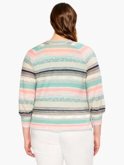 Summer Spacedye Cardigan AQUA MULTI 8 Summer Spacedye Cardigan AQUA MULTI -Apparel Sale Shop M231120WAQLPRODUCT 03