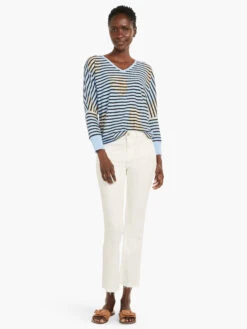 Stamped Stripes Sweater BLUE MULTI -Apparel Sale Shop M231122BLTPRODUCT 04