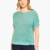 Easy Sleeve Summer Sweater HAZY AQUA -Apparel Sale Shop M231123WHAQPRODUCT 01