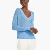 Textural V-Neck Summer Sweater ZEPHYR -Apparel Sale Shop M231131ZPRPRODUCT 01