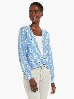 Falling Jewels Cardigan BLUE MULTI -Apparel Sale Shop M231132BLTPRODUCT 03 1