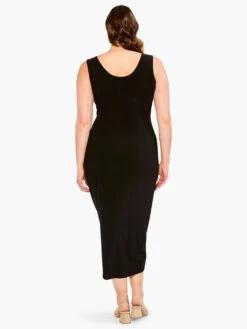 High Twist Ruched Dress BLACK ONYX -Apparel Sale Shop M231203WBLXPRODUCT 03