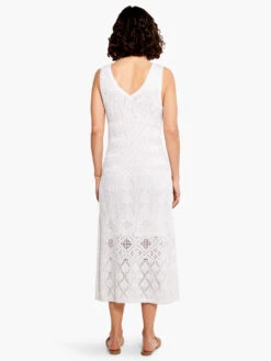 Crochet Statement Dress PAPER WHITE -Apparel Sale Shop M231220PWHPRODUCT 03