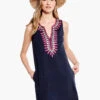 Summer Retreat Dress INDIGO MULTI -Apparel Sale Shop M231258IMIPRODUCT 01