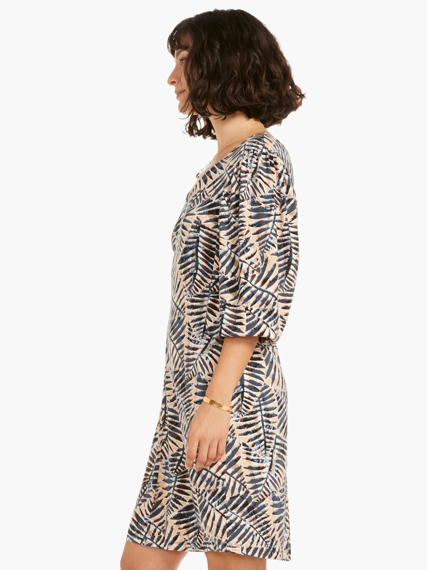 Flowing Ferns Dress NEUTRAL MULTI 5 Flowing Ferns Dress NEUTRAL MULTI - Image 3