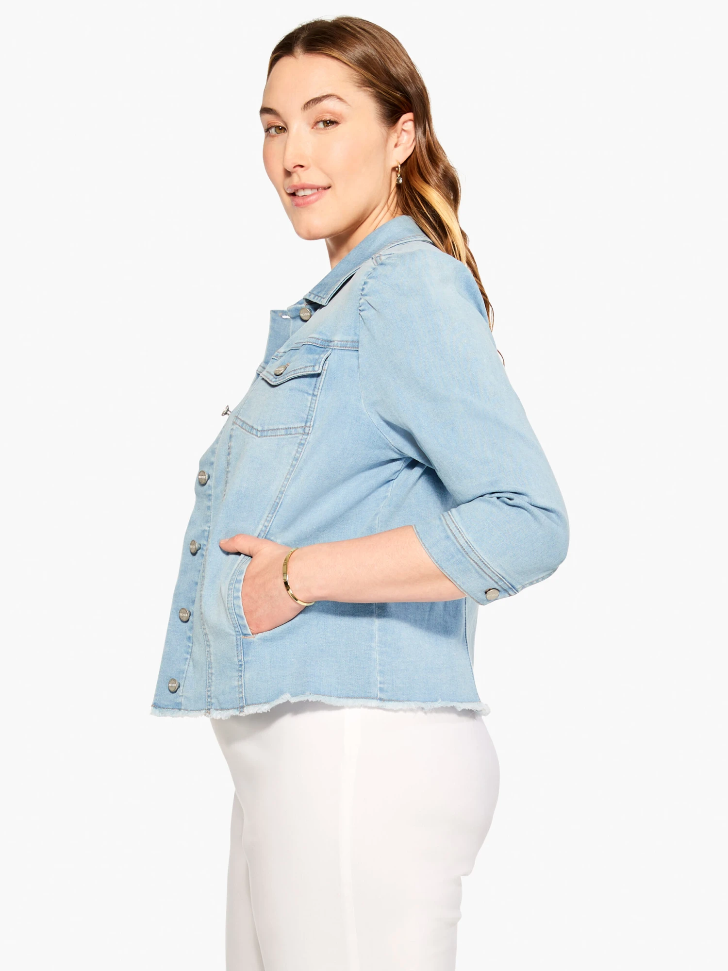 NZ Denim Femme Sleeve Denim Jacket BREEZE 4 NZ Denim Femme Sleeve Denim Jacket BREEZE - Image 2