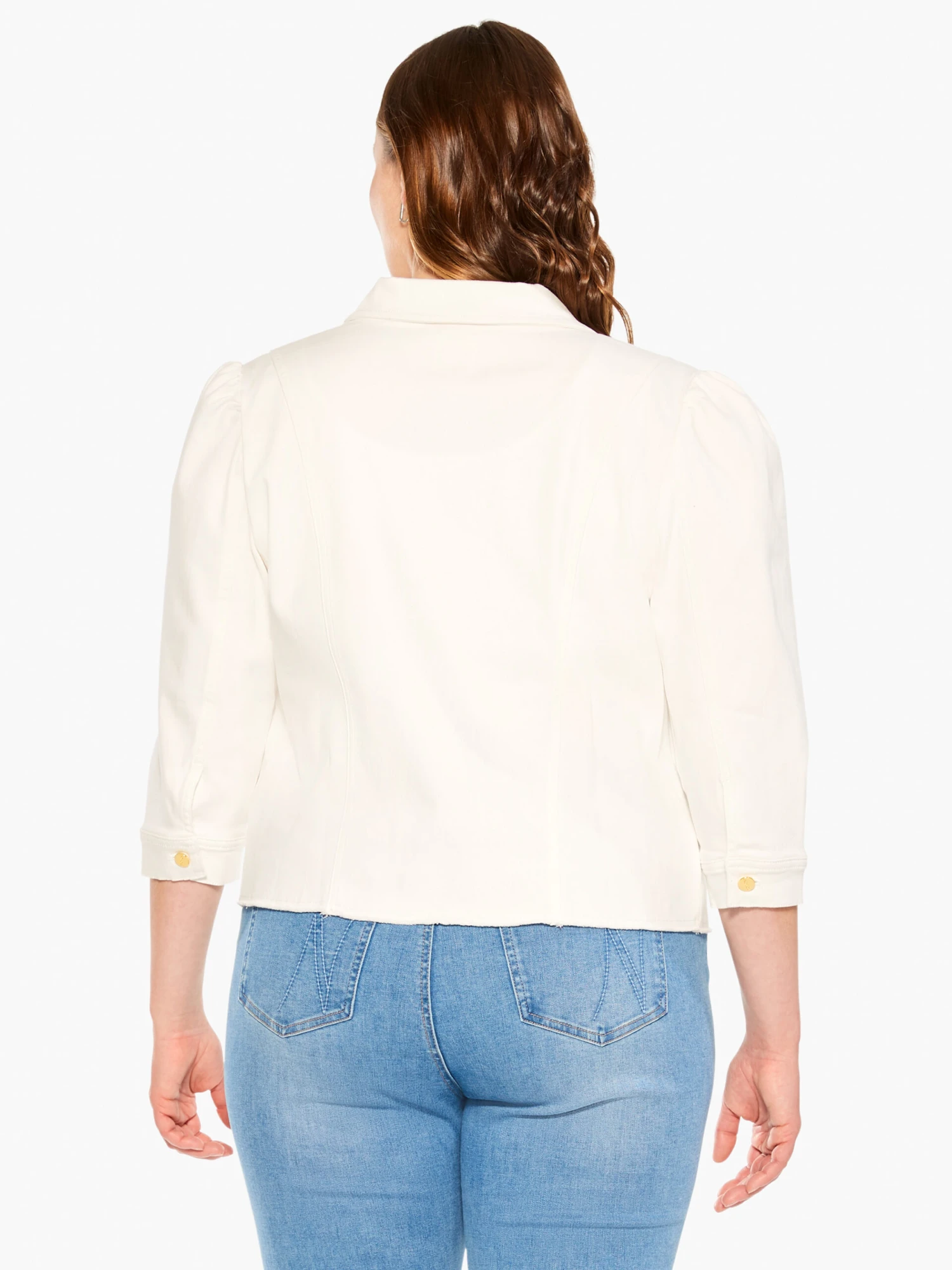 NZ Denim Femme Sleeve Denim Jacket PAPER WHITE 5 NZ Denim Femme Sleeve Denim Jacket PAPER WHITE - Image 3