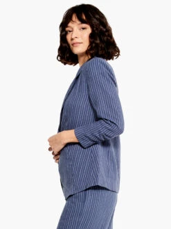 Central Park Scrunch Sleeve Jacket BLUE MULTI -Apparel Sale Shop M231509BLTPRODUCT 02